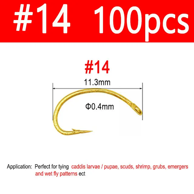 100pcs size 14
