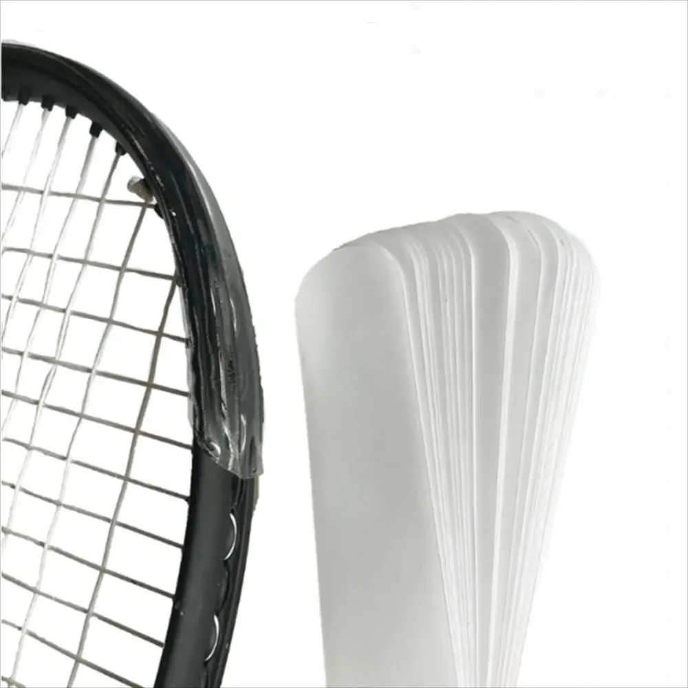 Pegatina transparente para cabeza de raqueta, protector de marco para evitar arañazos, cinta de protección para raqueta de tenis, protector de marco de raqueta de una sola tira de TPU - imagen 2
