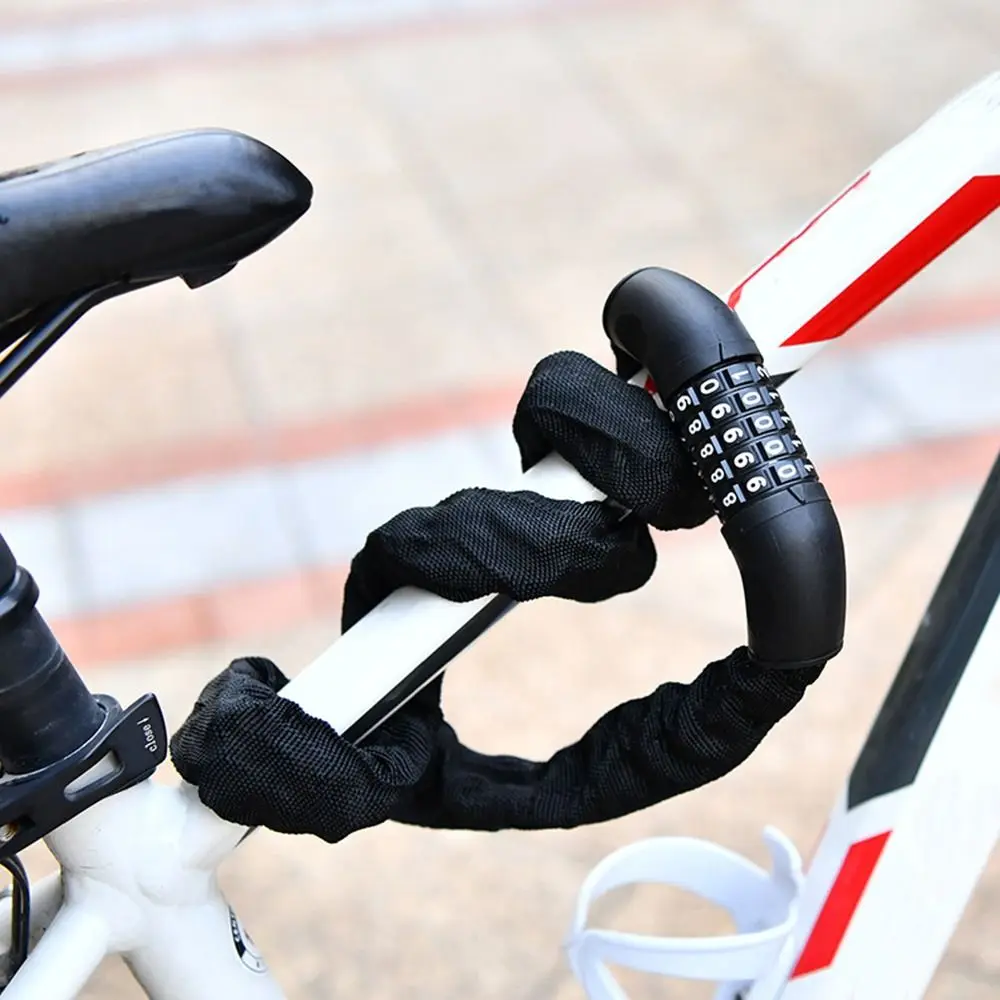 Candado de cadena antirrobo 5 dígitos – Acero para bicicletas - imagen 3