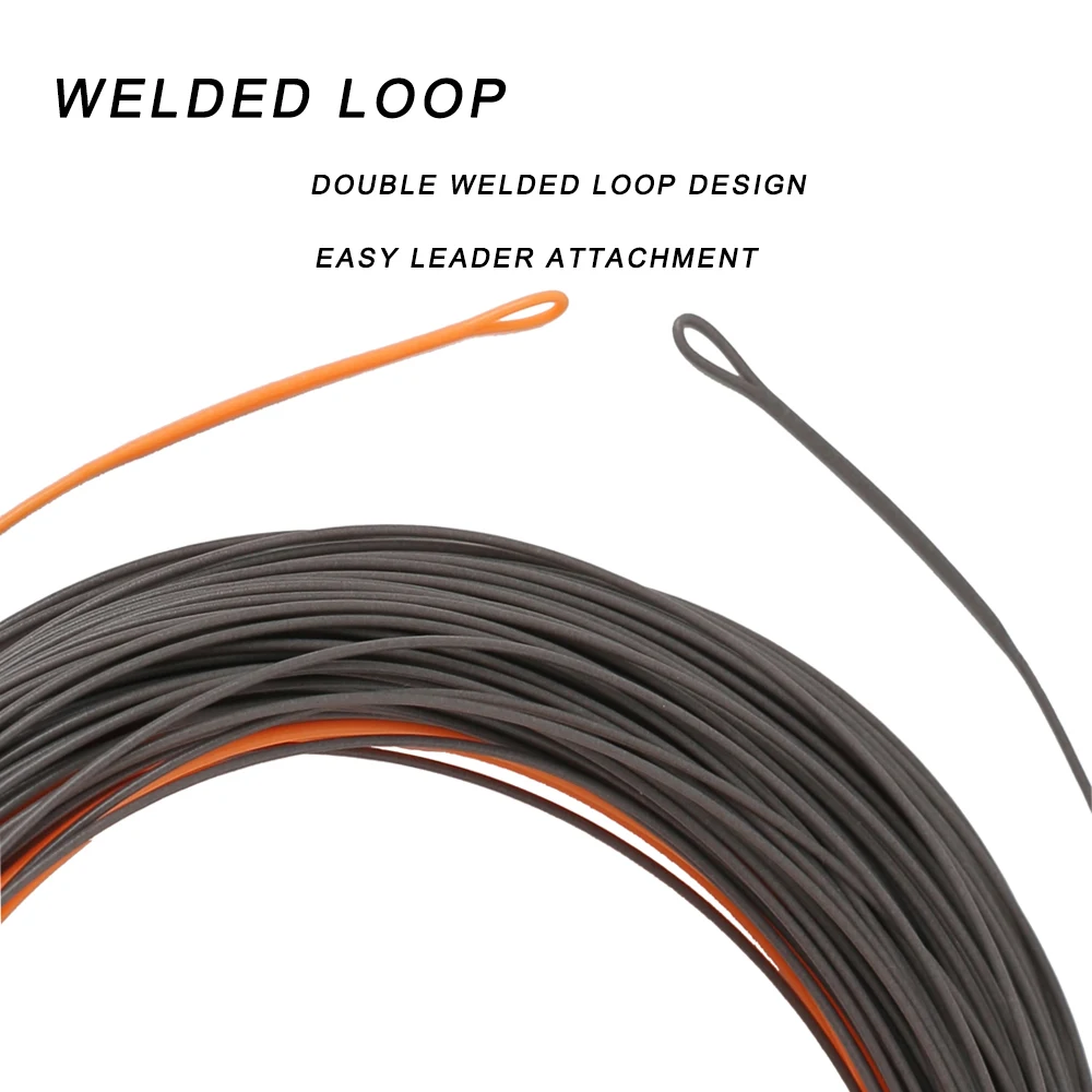 Línea de pesca con mosca, peso flotante, línea de mosca hacia adelante con doble bucle soldado WF3F-WF8F - imagen 3