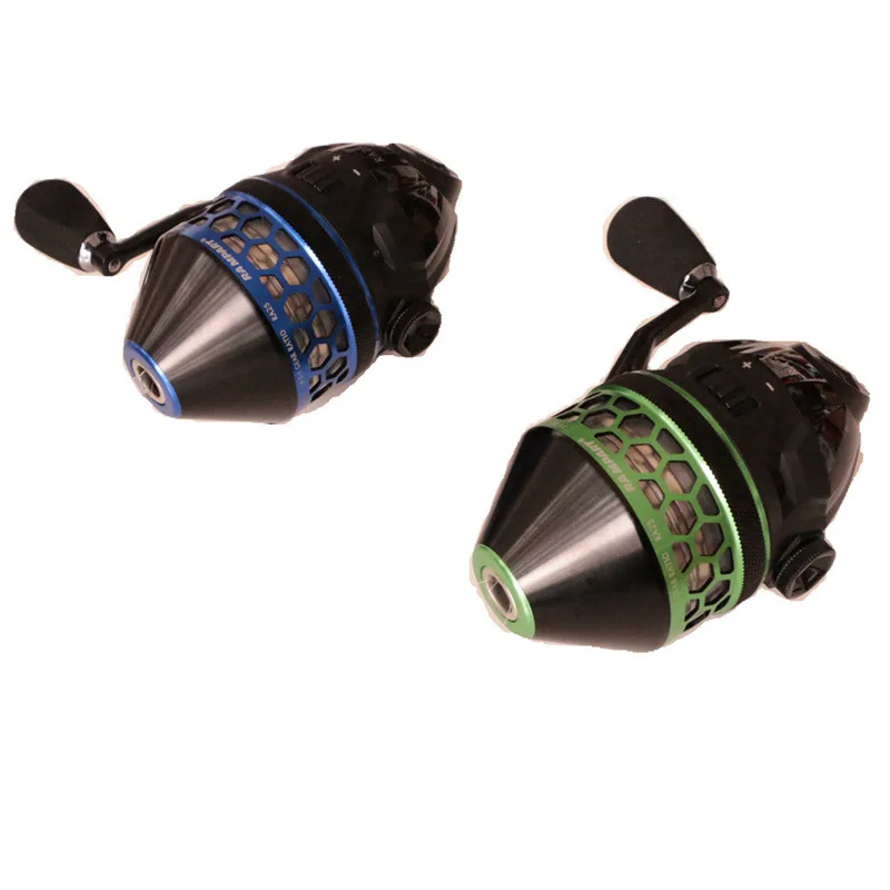 Carrete de pesca 1 + 1BB rueda de Metal cerrada RA 25 señuelo al aire libre caza tirachinas con línea de nailon 0,28 120m - imagen 5