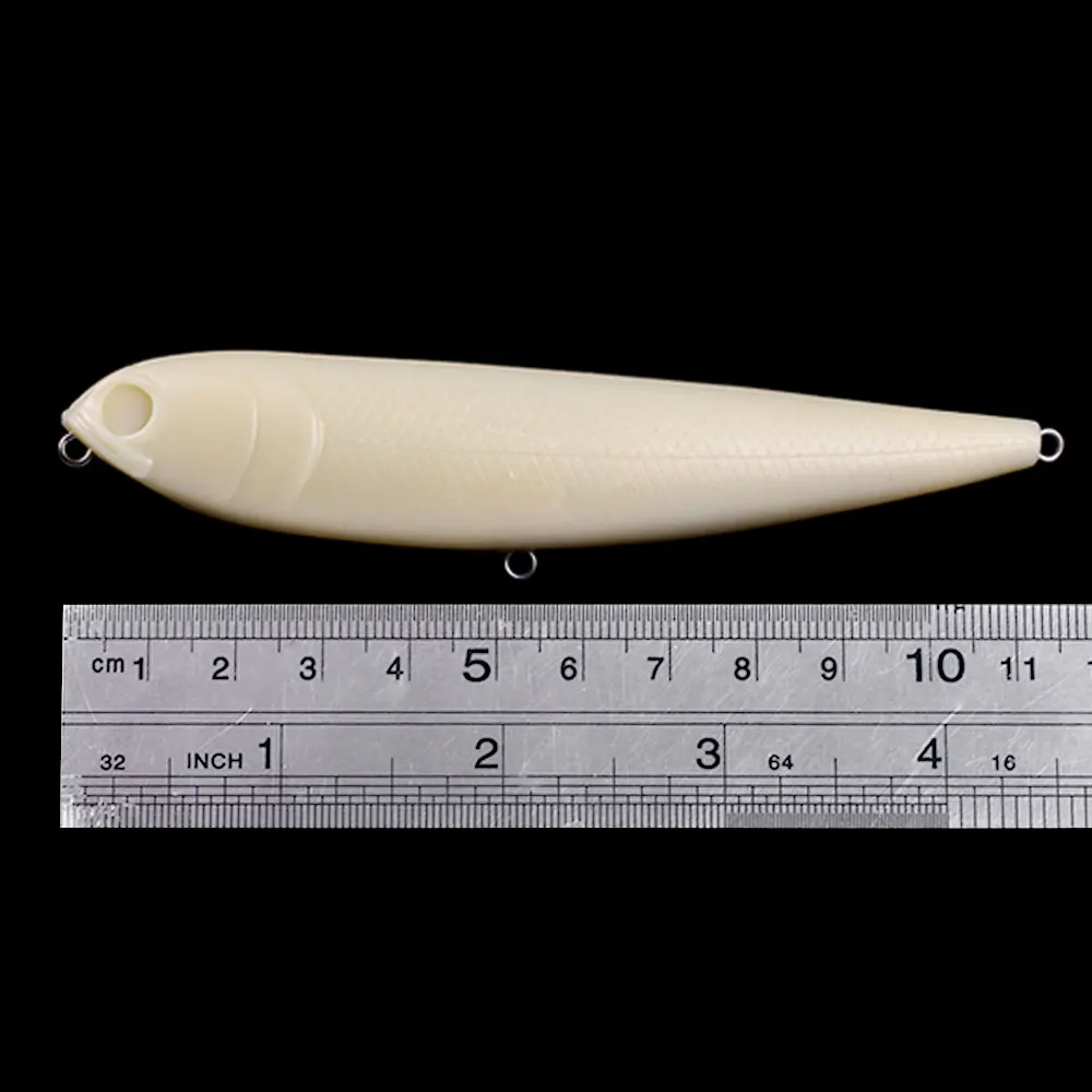 NEWUP-cebo duro en blanco de 11,5 CM, cebos de pesca sin pintar, lápiz de hundimiento, señuelo de pesca en agua salada, Isca Artificial, 10 uds. - imagen 5