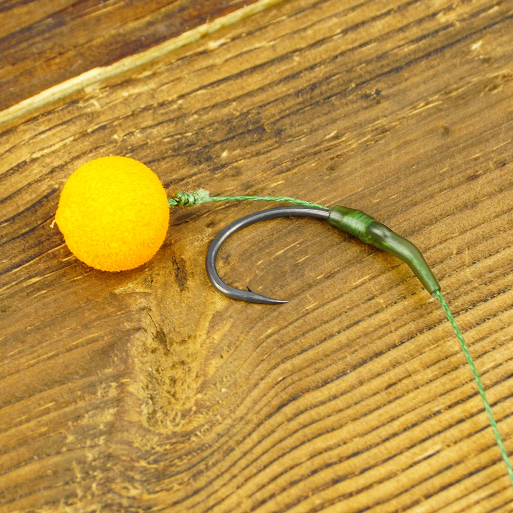 Hirisi 15 Uds. Anzuelo de púas de acero inoxidable recubierto de PTFE con alto contenido de carbono con ojo X503 accesorios de pesca - imagen 3