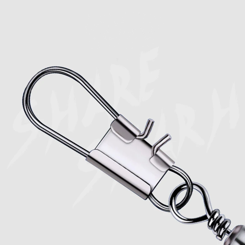 50 Uds. Conector de Pesca giratorios, Pin de enclavamiento, rodamiento giratorio, anzuelo giratorio, señuelo de Pesca de carpa, accesorios de Pesca - imagen 4