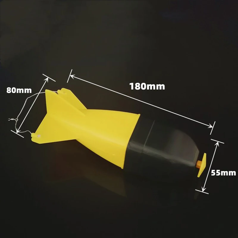 Alimentador de pesca de bomba Spod de cohete amarillo, contenedor de cebo para carpa, alimentador de nido antioxidante, cebo en forma de mina, molde de pesca de carpa - imagen 5