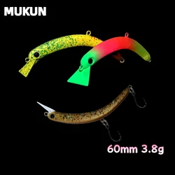 MUKUN 60S Crankbait Trucha – Wobbler señuelo duro para agua dulce