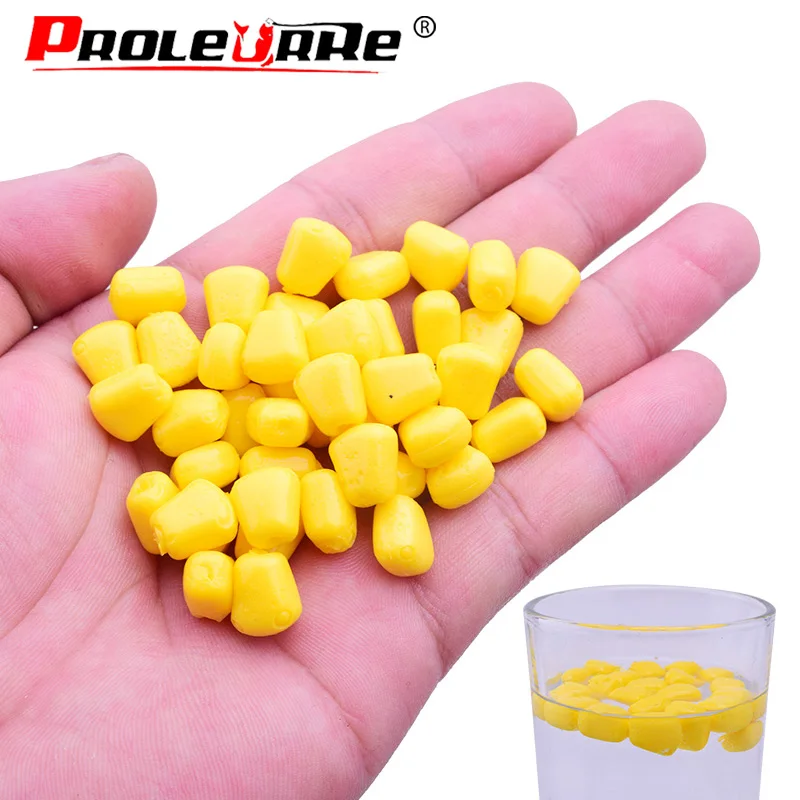 Boilies flotantes de maíz para pesca de alta calidad, 50 Uds., señuelo suave con sabor, cebo de carpa y hierba, cebo de plástico suave de silicona Artificial - imagen 4