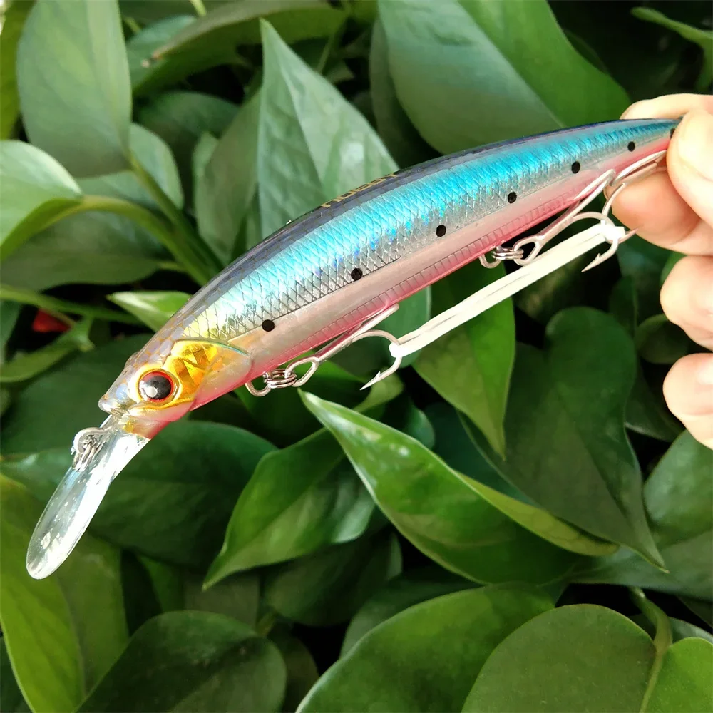 Señuelo de pesca oscilante, cebos artificiales, pececillo que se hunde, Isca, lubina, perca, Lucio, trucha, nuevo, 11cm, 36g - imagen 4