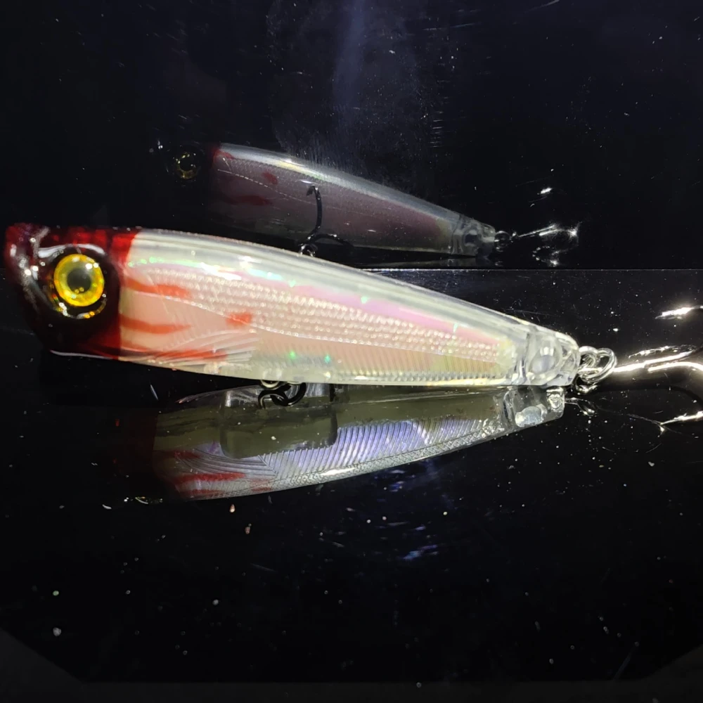 Cebo Lua 6,5 cm 6,6g superficie atada onda sobre orugas láser cebo biónico cebo falso cebo duro de plástico Señuelos de pesca río Topwater - imagen 4