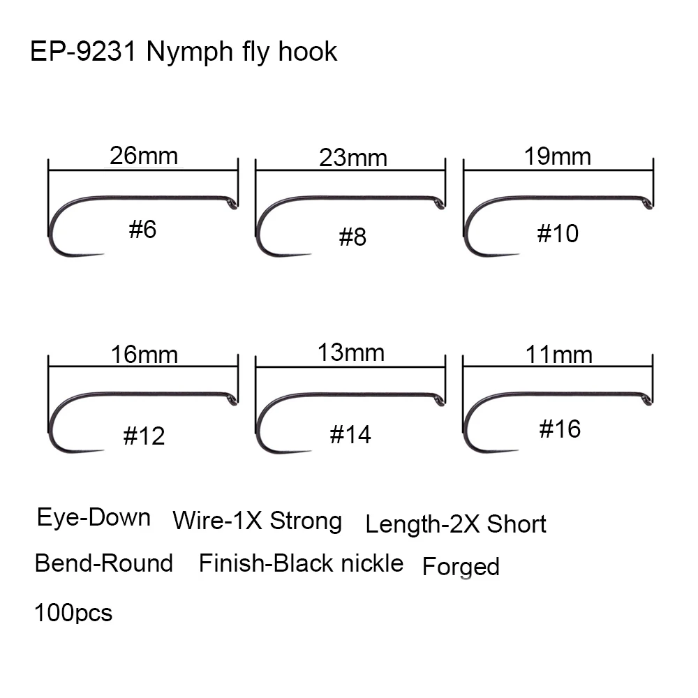Nymph fly hook 9231