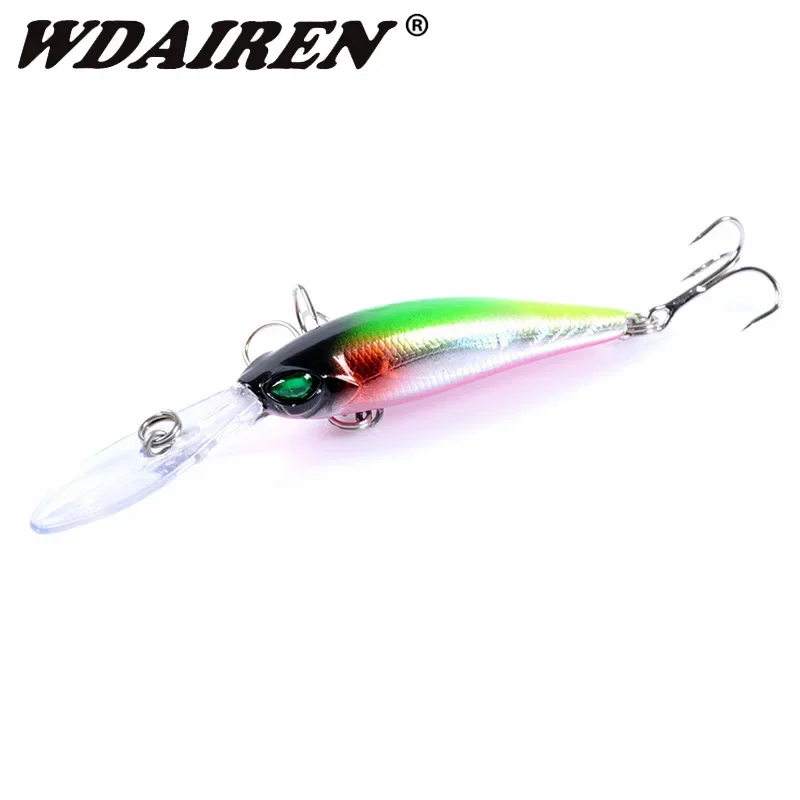 Señuelo de Pesca flotante para pececillo, 1 unidad, 9,5 cm, 6g, Swimbait, cebo duro Artificial, Carkbait para Lucio, Jerkbait, Wobblers, aparejos de Pesca