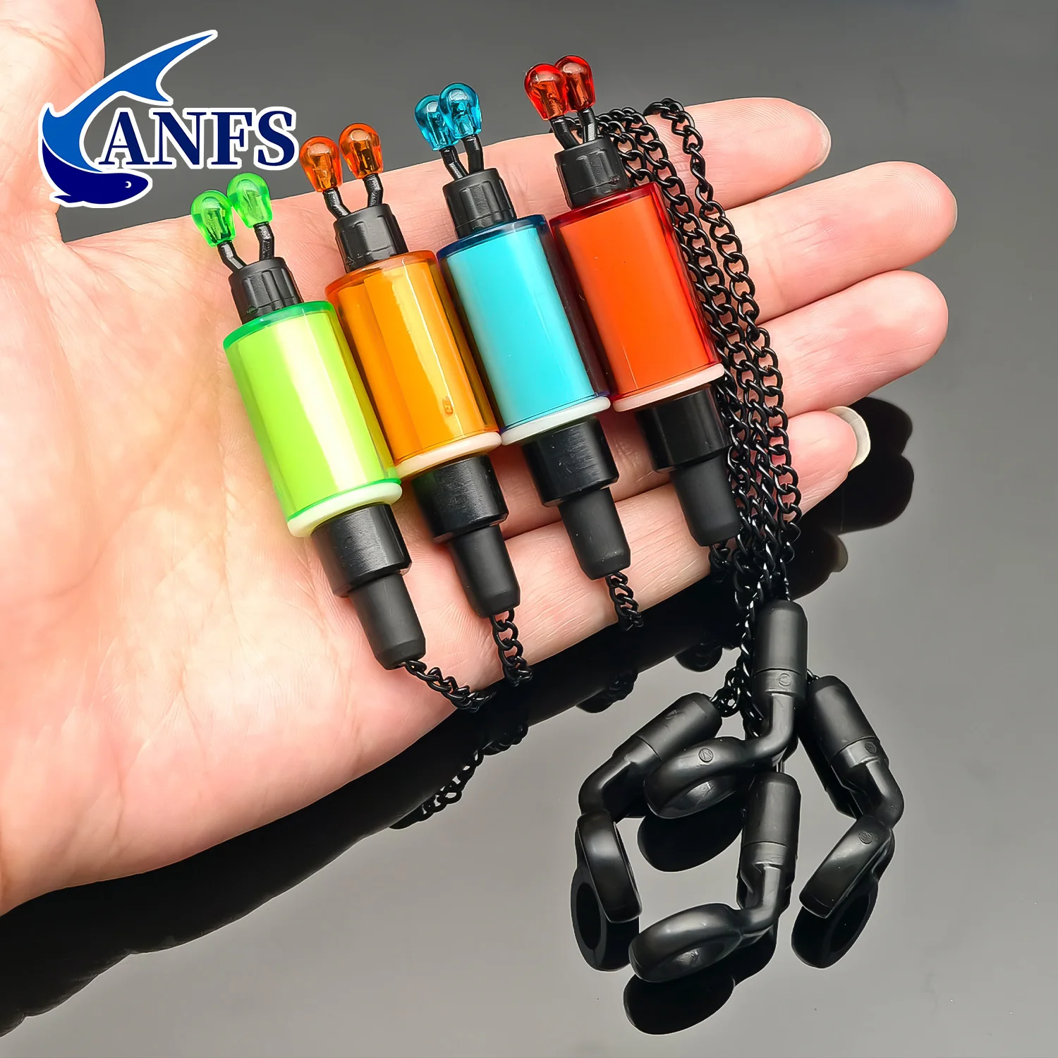 Juego de swingers de pesca de carpa de 4 piezas con caja de almacenamiento, oferta de alertas de pesca de Navidad y Acción de Gracias, lo mejor para Navidad - imagen 3