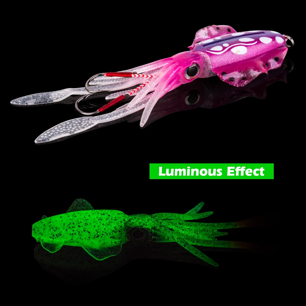 Goture Señuelo Luminoso Calamar 15cm para Lucio y Lubina - imagen 3