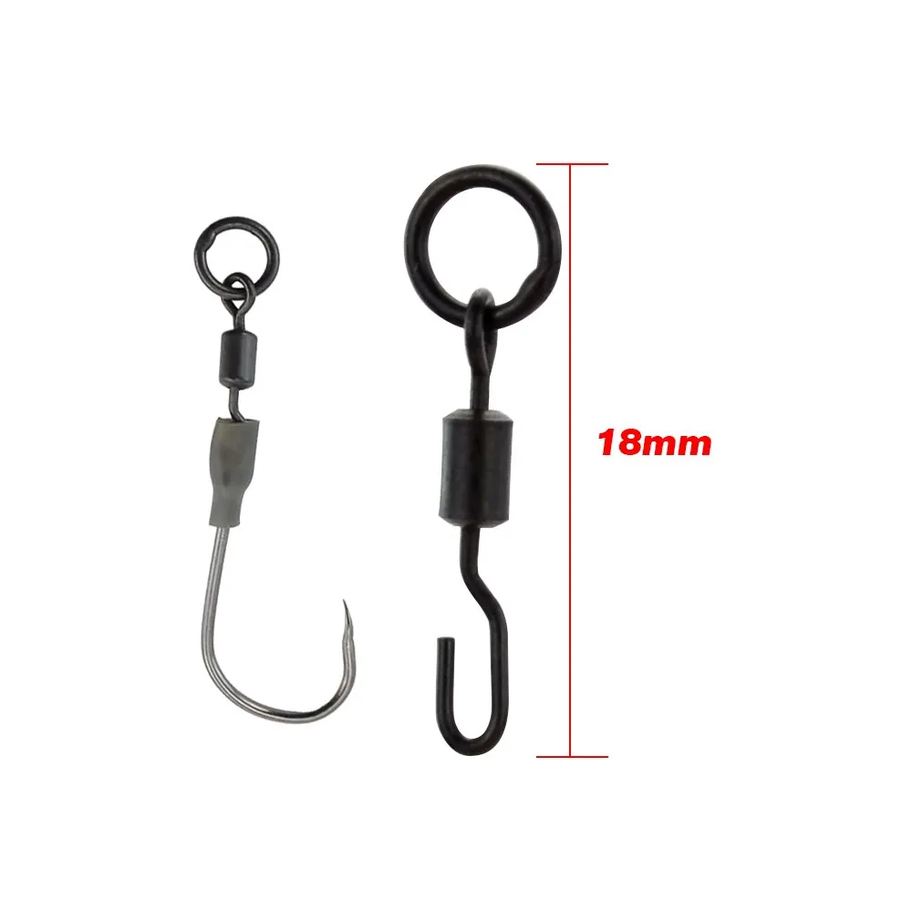 Correa giratoria de pesca de carpa con anillo sólido, gancho de pesca de cambio rápido, accesorios de 40 - imagen 2