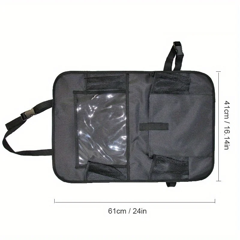 Nuevo organizador Universal para respaldo de asiento de coche con pantalla táctil, soporte para tableta, bolsa de almacenamiento para asiento trasero de coche, organizador de asiento de coche con múltiples bolsillos - imagen 2