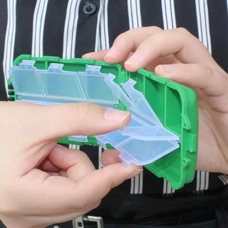 Caja de accesorios para peces de Material ABS, caja de cebo de 38,5g, caja de almacenamiento portátil OEM y en existencias, 4 colores, alta calidad - imagen 4