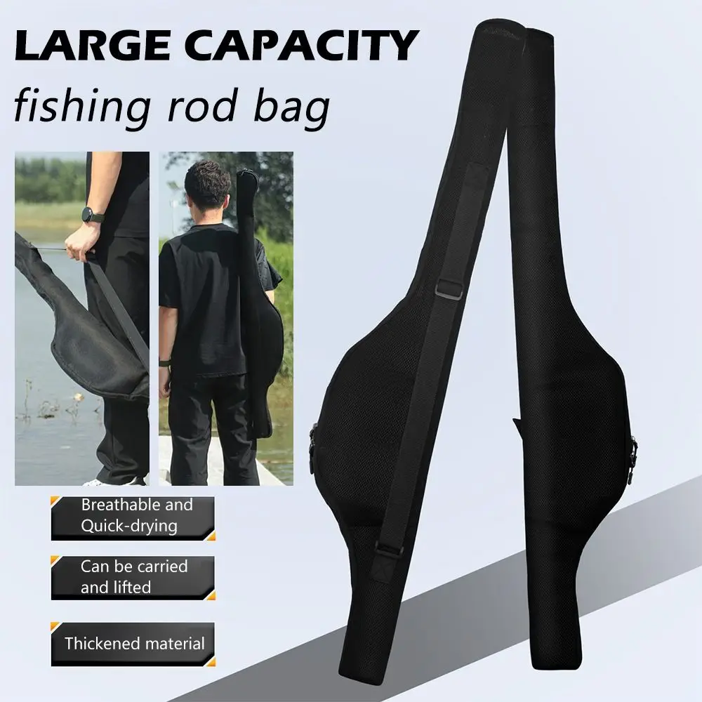 Bolsa plegable para caña de pescar con correa al hombro - imagen 4