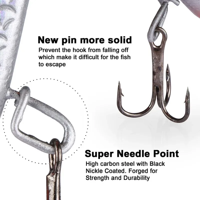 1 Uds. Señuelo para Pesca en hielo de invierno, equilibrador, ojos 3D, 6,3 cm, 15g, hundimiento rápido, Jigging de Metal, Wobbler equilibrado para Lucio, perca, aparejos de Pesca - imagen 5