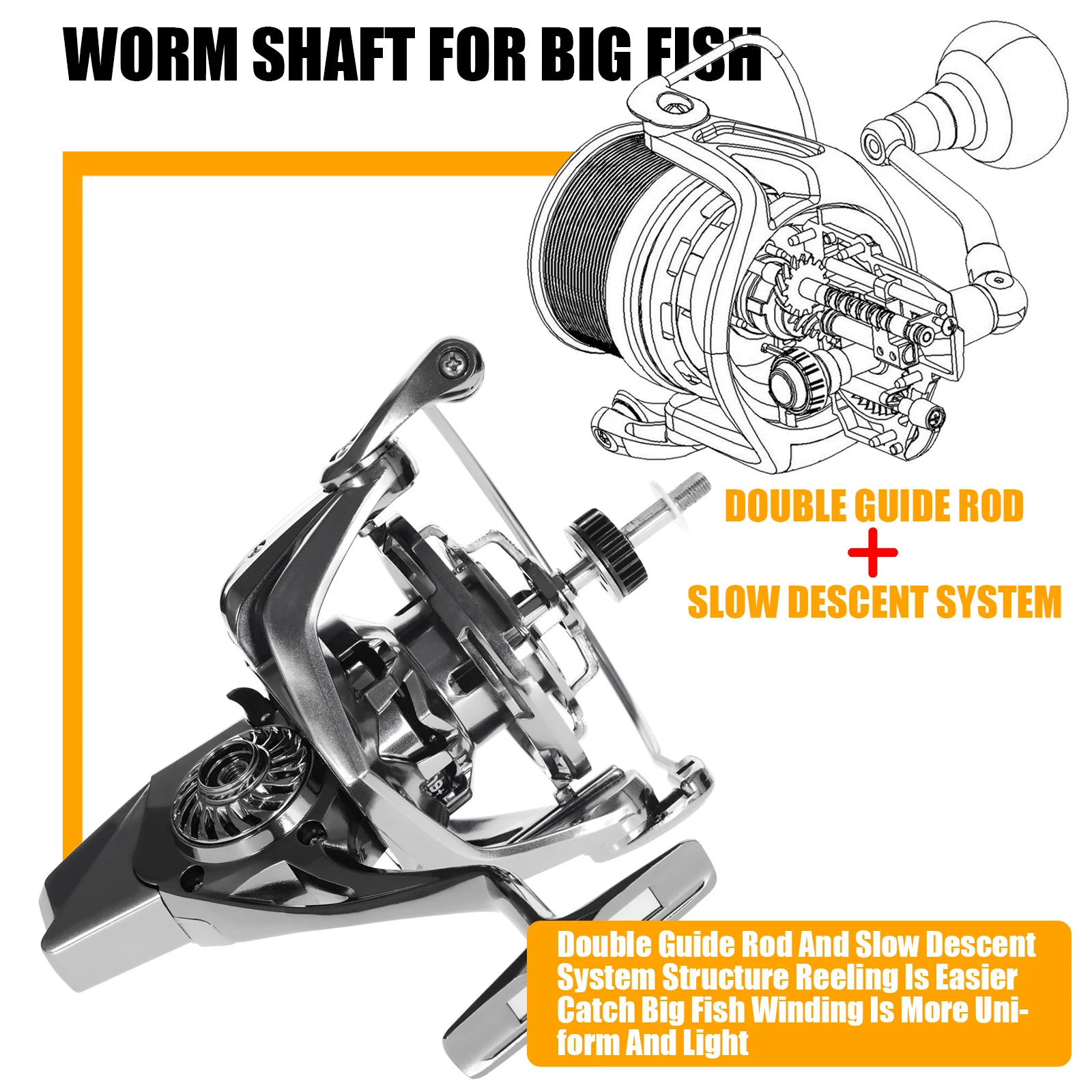Carrete Spinning Samolla Todo Metal – 11+1BB para Pesca en Mar - imagen 4
