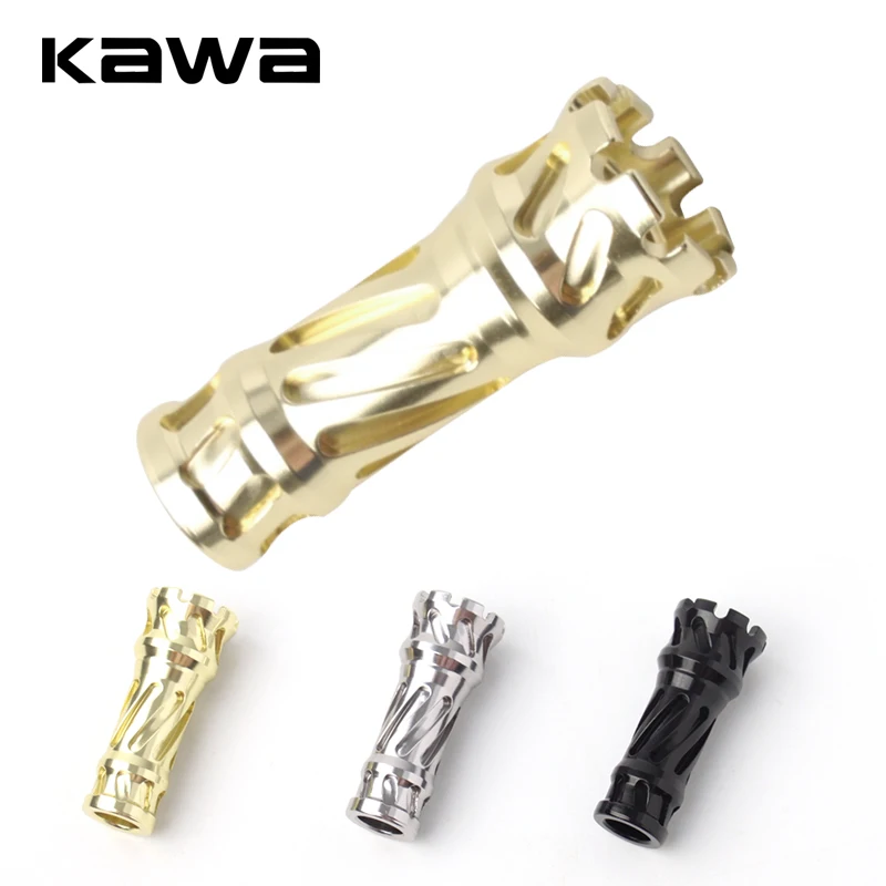 Kawa-mango de carrete de pesca, materiales de aleación para Shi/Da, accesorio de mango de carrete ligero, 5,4g de longitud, 35mm, incluye rodamientos, 1 ud. - imagen 2