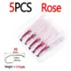 5pcs Rose