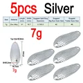 7g 5pcs Silver