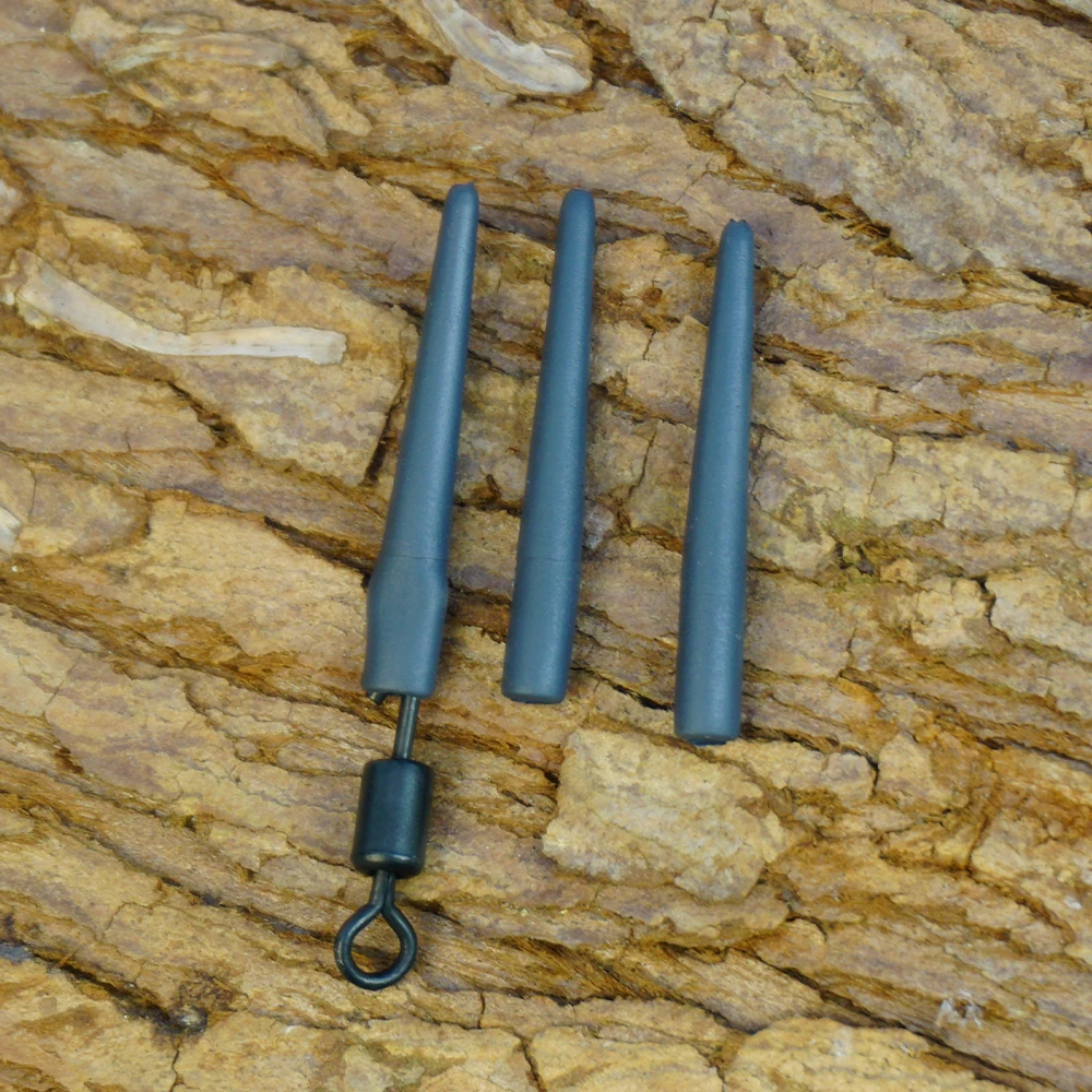 Hirisi, 10 Uds., accesorios de pesca de carpa, mangas antienredos de tungsteno, gancho Kicker, alineadores largos y cortos, plomos de enlace de gancho AH006T - imagen 5