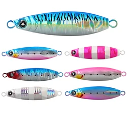 Cebos artificiales luminosos 30G 40G 50G 60G gabarito de velocidad señuelo de pesca plantilla de Metal señuelo de pesca Jigging accesorios de pesca de plantilla de Metal