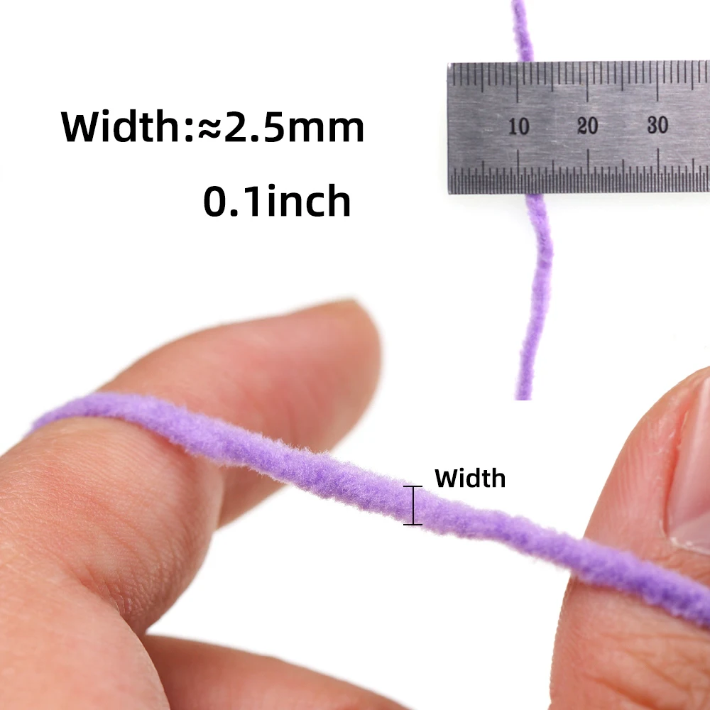 Wifreo-Mini fregona de chenilla para atado de moscas, fibra sintética, Caddis, moscas, gusanos de Squirmy, trucha, Material de fabricación de señuelos, 3 m/paquete - imagen 3