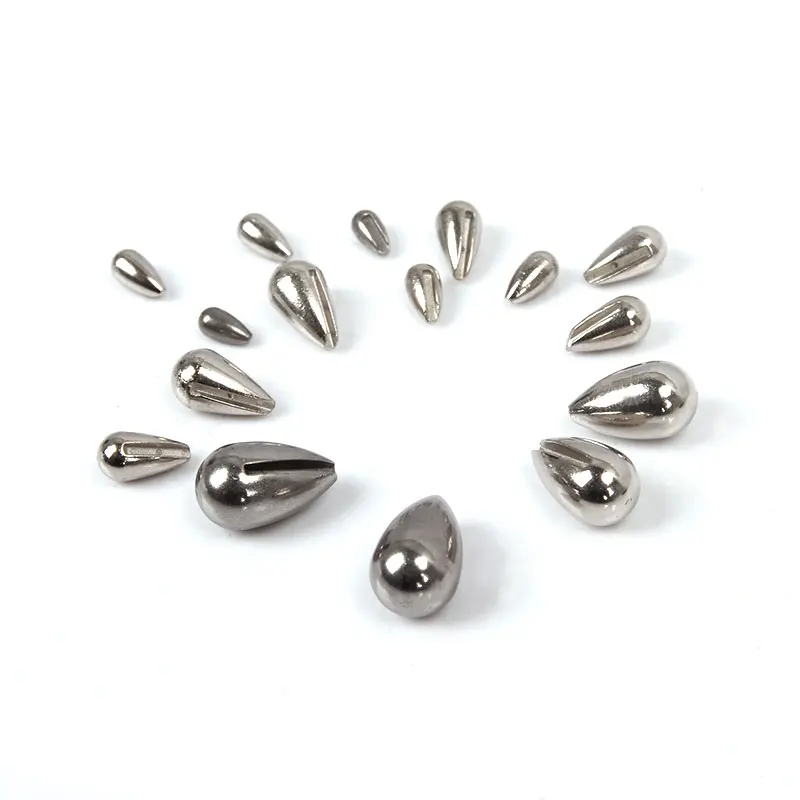 Cabeza de plantilla de tungsteno para pesca en hielo, anzuelos de 2,7mm/3,2mm/4mm, sin gancho - imagen 2