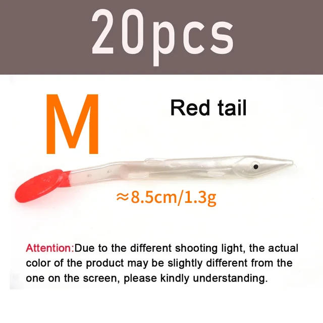 20pcs Red tail M