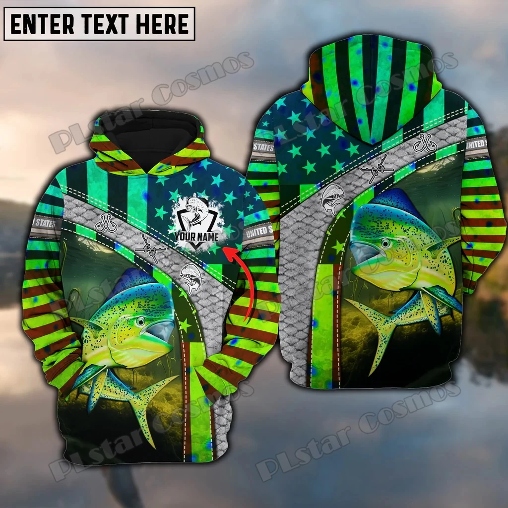 Sudadera 3D pesca atún mahi mahi personalizable unisex - imagen 2