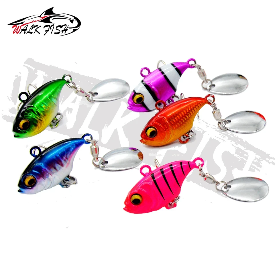 WALK FISH nueva cola giratoria 14g vibratoria VIB Metal pesca en el mar cebo falso de agua dulce cebo Artificial equipo de pesca cebo biónico - imagen 4