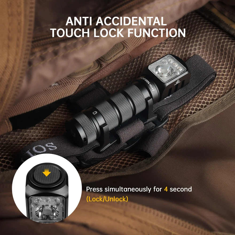 Frontal SOFIRN HS42 – Linterna LED recargable 2100lm para pesca - imagen 4