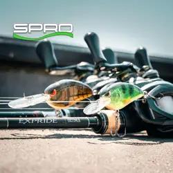 SPRO original de EE. UU. importado Little John DD 60 placa de lengua larga de tiro largo cuerpo estrecho pequeño hombre gordo