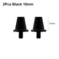 2Pcs Black 15mm