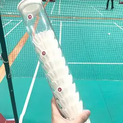 Tubo de almacenamiento de volantes magnéticos, barril transparente, cilindro de bádminton, correa de hombro duradera, soporte para pelotas de bádminton