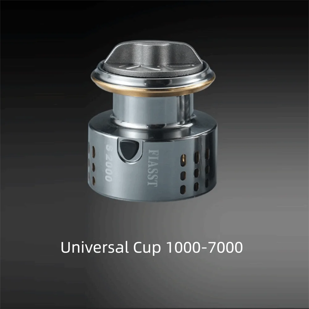 Carrete de pesca giratorio con relación de engranaje 5,2: 1, modelo de alta sensibilidad 1000-7000, carrete de pesca Luya, taza de línea de Metal, gran capacidad de bobinado - imagen 3