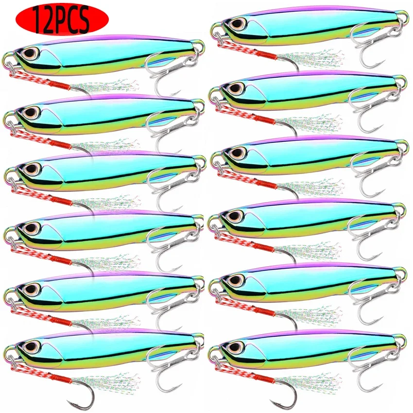 12pc-2 hook colorful