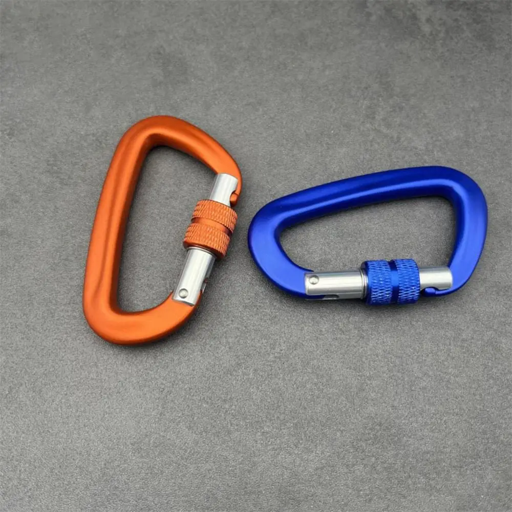 Mosquetón de seguridad profesional 4KN/12KN/25KN, cerradura de seguridad de escalada multicolor de aluminio, herramienta de ascend al aire libre