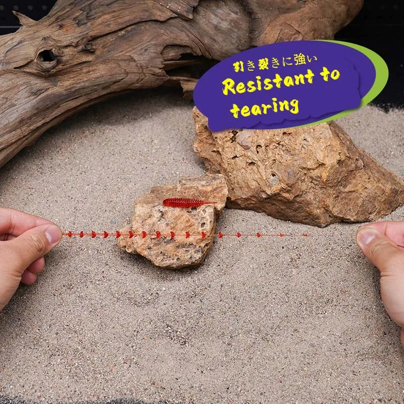 ZUKIBO nuevo señuelo de pesca Tanta cebo de gusano pequeño 35mm 46mm gusano suave TPE cebos artificiales flotantes silicona carpa pesca lubina señuelos - imagen 2