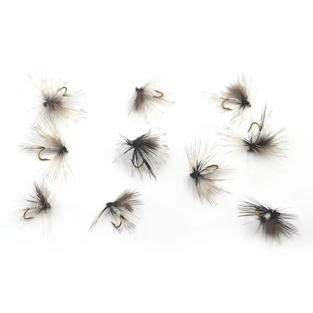 Anzuelos de mosca seca MNFT – Mosquito gris para trucha y salmón - imagen 3