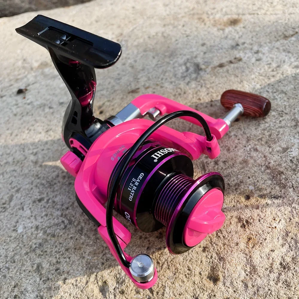 Carrete giratorio 2000 3000 4000 5000 6000 7000 relación de engranaje 5,2: 1 carretes de pesca de agua dulce y salada 5-12kg potencia de arrastre más duradera - imagen 5