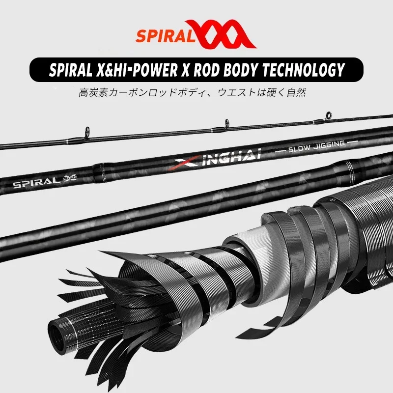 Goture XingHai caña de pescar de Jigging lento peso del señuelo 120g-350g MH potencia ultraligera fibra de carbono dura cañas de barco de fundición giratoria - imagen 4