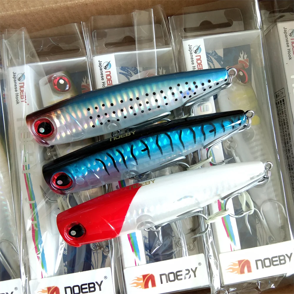 Noeby Poppers flotantes 105mm 24g – Wobblers para lubina agua salada