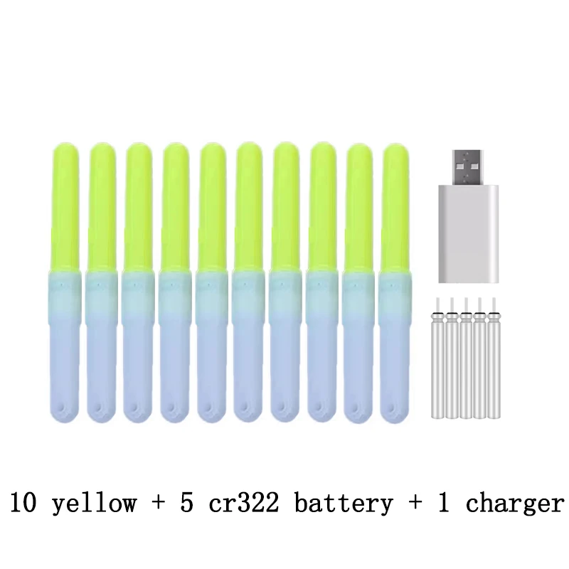 yellow and 1 charger