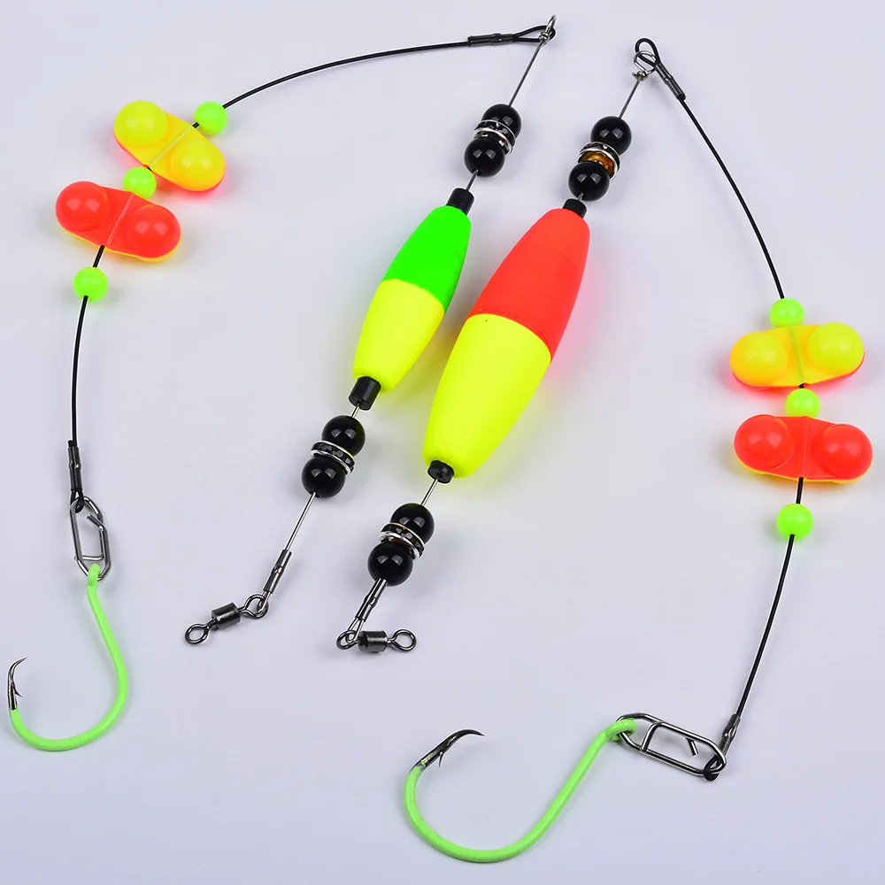 5 unids/bolsa aparejos de bagre artificiales con sonajero equipo de pesca de alta calidad para pesca en agua dulce al por mayor - imagen 5