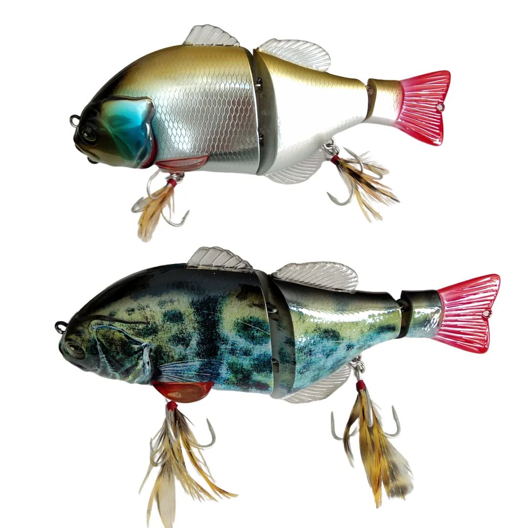 Swolfy 2 uds 160mm 72g Señuelos de Pesca JOINTOS cuerpo articulado deslizamiento Swimbaits flotante lento potente en forma de S cebos duros grandes lubina