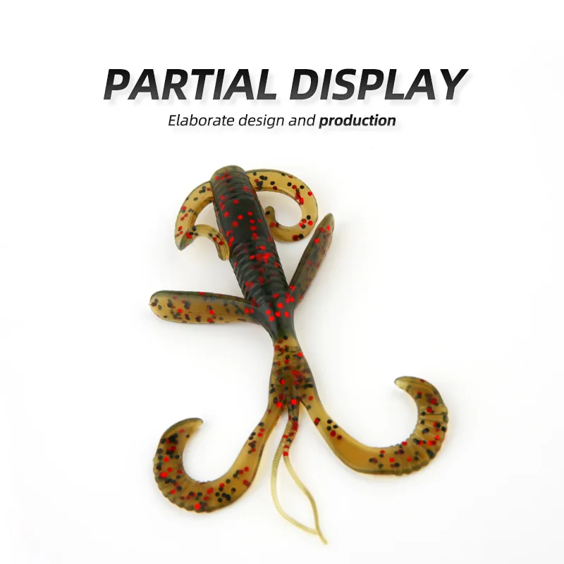 Una representación detallada realista de un señuelo de pesca diseñado para una presentación efectiva de cebo