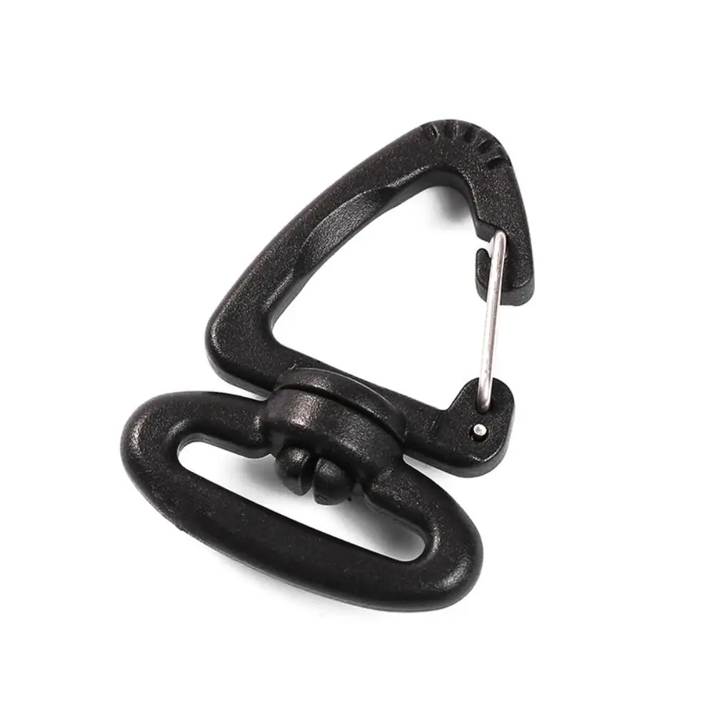 LLavero de aleación de plástico de alta calidad para acampada y senderismo, ganchos de dibujo rápido de resorte negro, gancho de cinta, herramienta para exteriores, 5 piezas - imagen 5